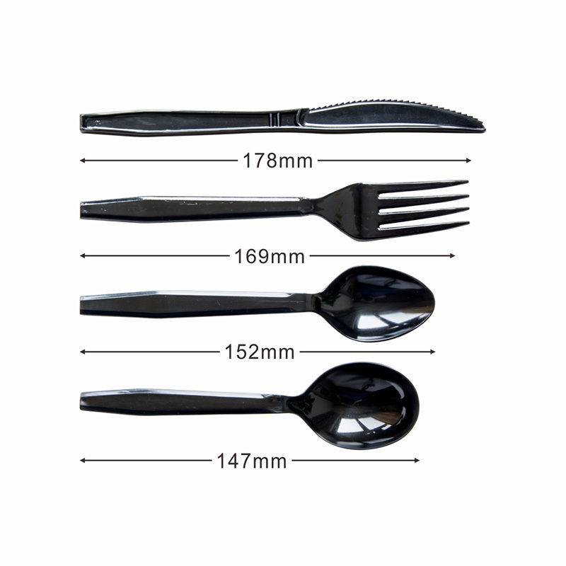 PP Plastic Disposable Takeout Cutlery Utensils Set