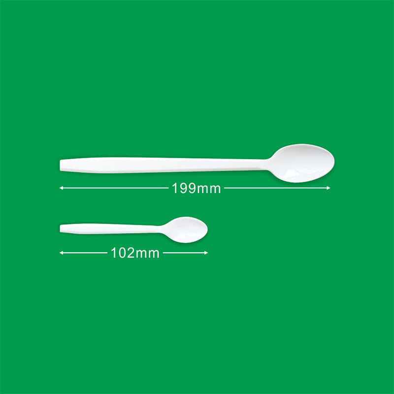 PP Disposable Plastic Coffee and Soup Dessert Spoon