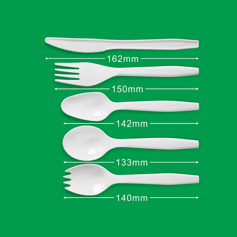 5-Piece Disposable Plastic PS Cutlery Sets