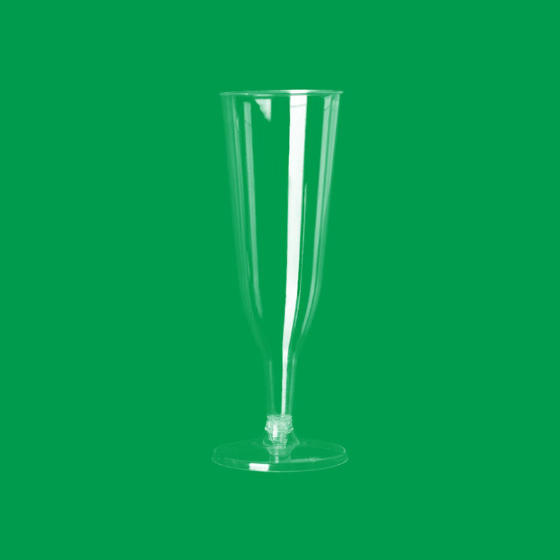Clear Plastic PS Champagne Glass Cup