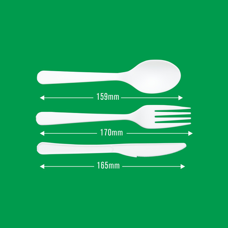 Disposable PLA Cutlery Plastic Combo Sets