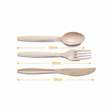 What are the material choices for wooden cutlery