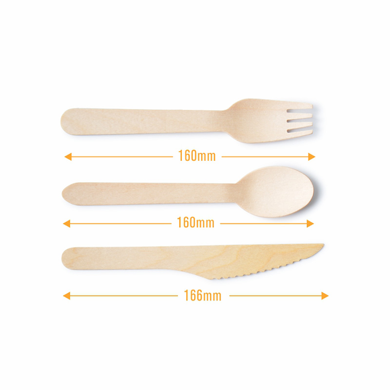 What are the temperature and humidity requirements for the storage of disposable wooden cutlery