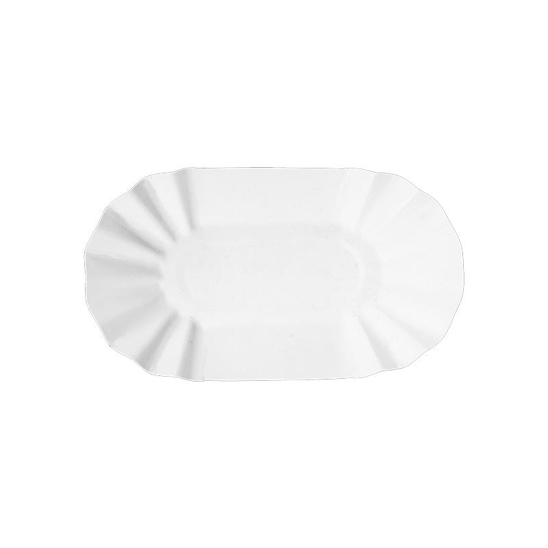 Rectangle Scalloped Paper Plates